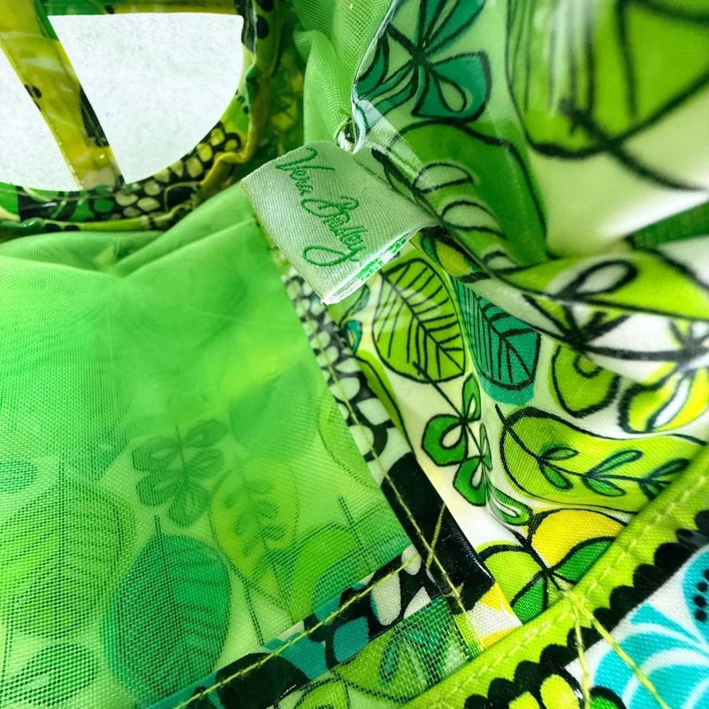 Vera Bradley Shower Caddy Green Floral Preppy Coastal Travel Dorm Beach
